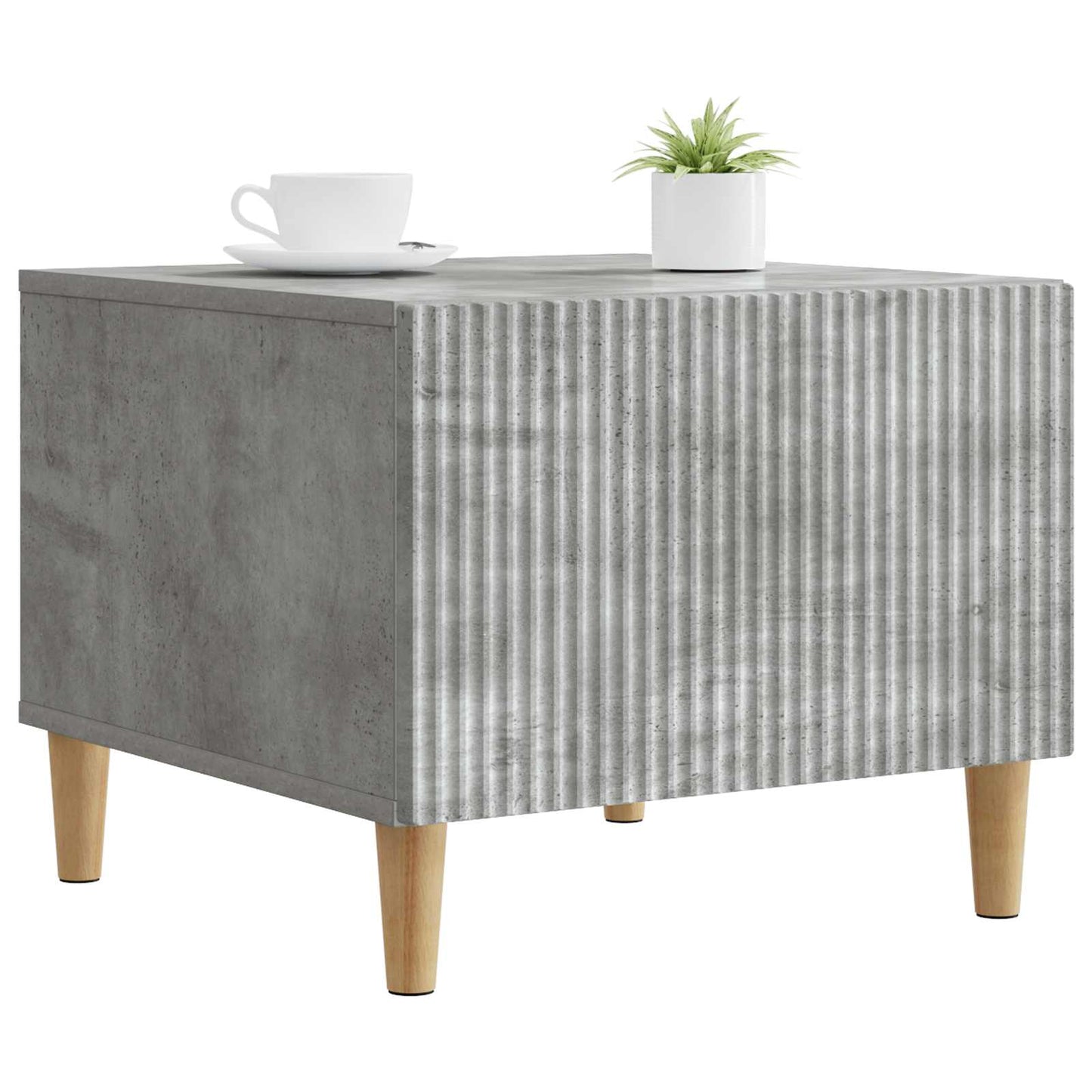 Coffee Table Concrete Grey 49 x 50 x 40 cm Engineered Wood