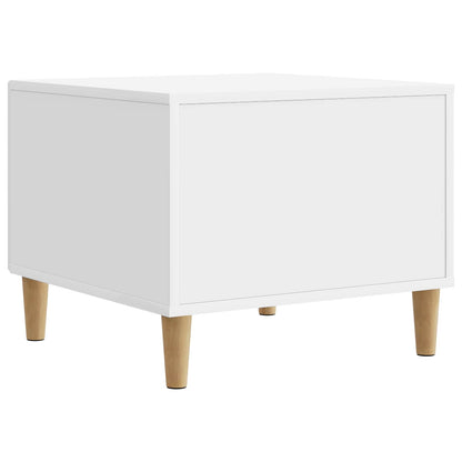 Coffee Table High Gloss White 49 x 50 x 40 cm Engineered Wood