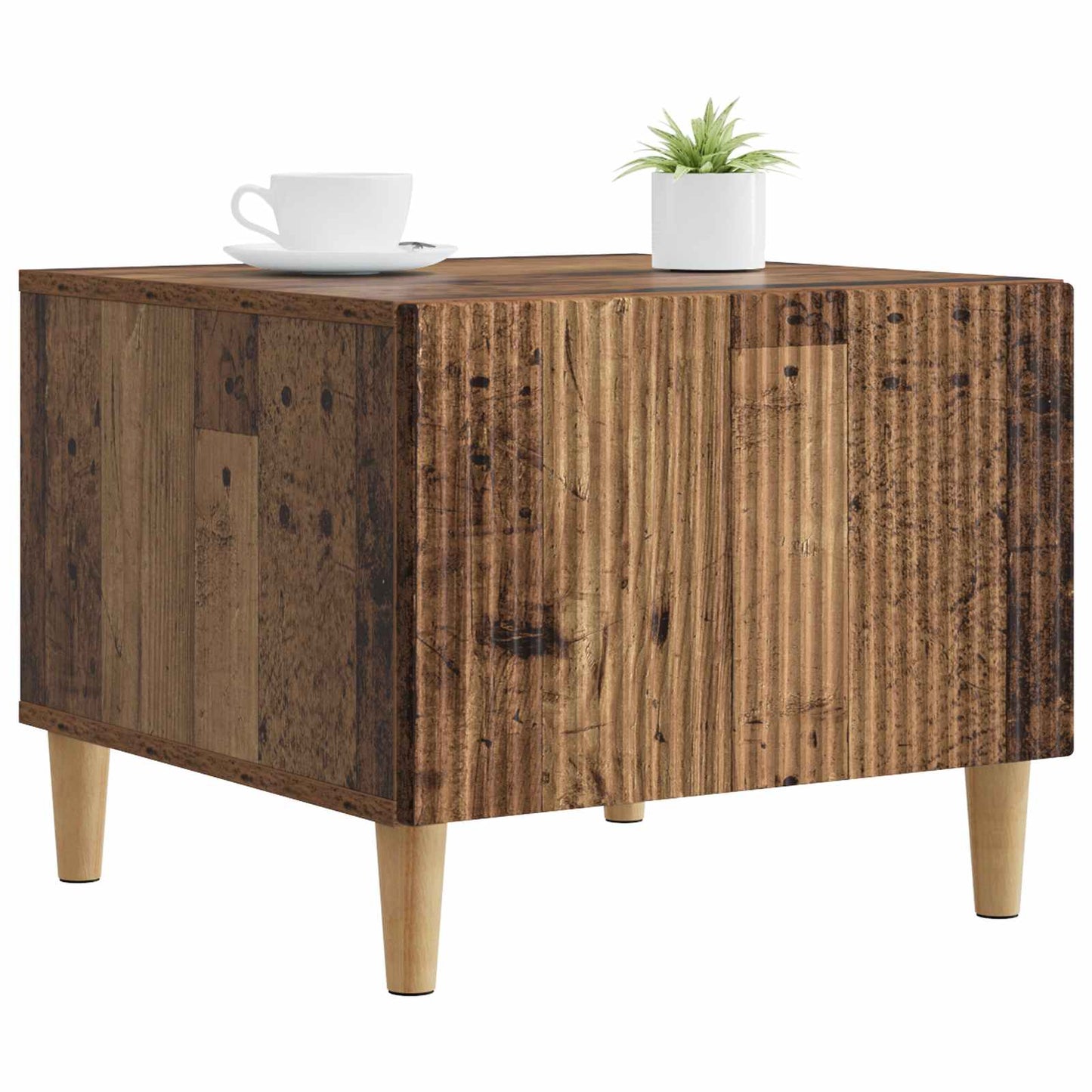 Coffee Table Old Wood 49 x 50 x 40 cm Engineered Wood