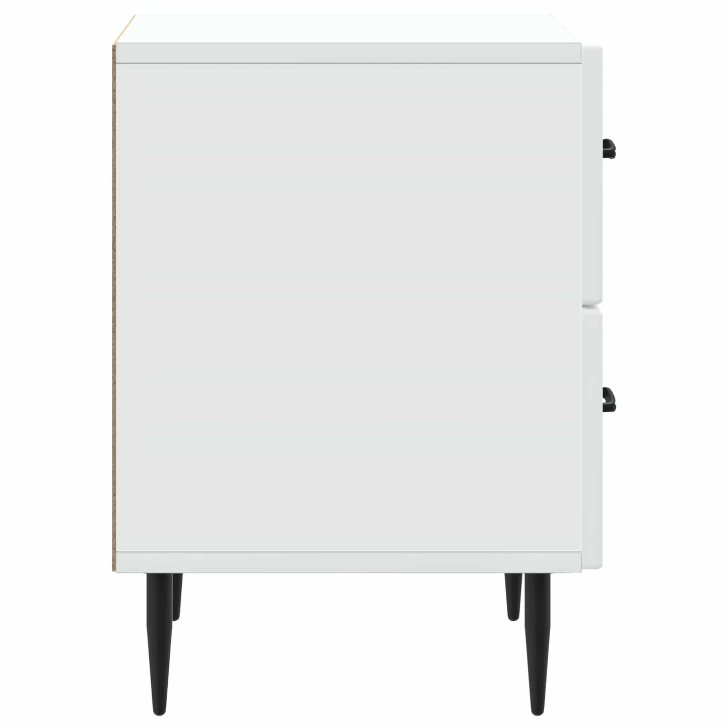 Bedside Cabinet White 43 x 34.5 x 47.5 cm Engineered Wood