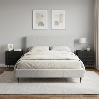 Bedside Cabinet 2 pcs Black 43 x 34.5 x 47.5 cm Engineered Wood