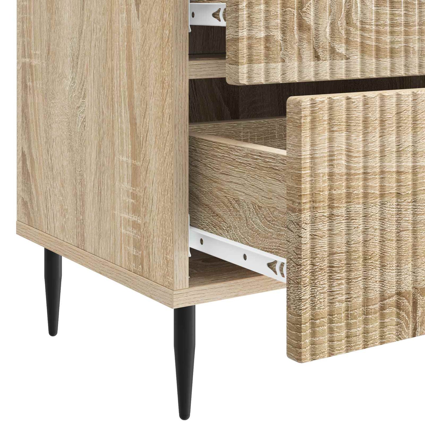 Bedside Cabinet Sonoma Oak 43 x 34.5 x 47.5 cm Engineered Wood
