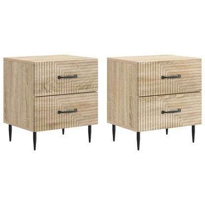 Bedside Cabinet 2 pcs Sonoma Oak 43 x 34.5 x 47.5 cm