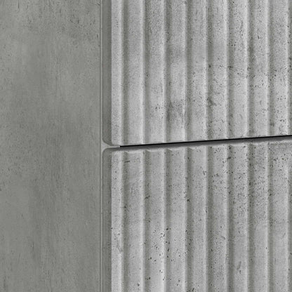 Bedside Cabinet Concrete Grey 43 x 34.5 x 47.5 cm