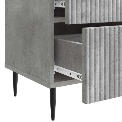 Bedside Cabinet Concrete Grey 43 x 34.5 x 47.5 cm