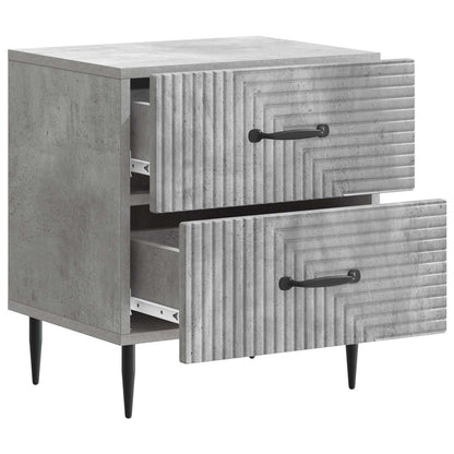 Bedside Cabinet with Drawer Concrete Grey 43 x 34.5 x 47.5 cm