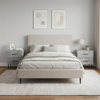 Bedside Cabinet 2 pcs Concrete Grey 43 x 34.5 x 47.5 cm