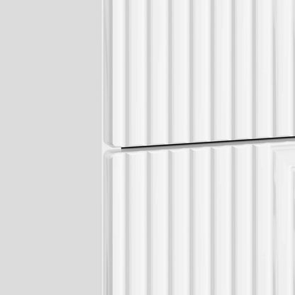 Bedside Cabinet High Gloss White 43 x 34.5 x 47.5 cm