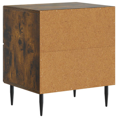Bedside Cabinet 2 pcs Smoked Oak 43 x 34.5 x 47.5 cm