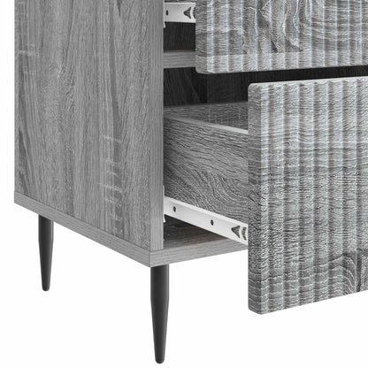 Bedside Cabinet Grey Sonoma 43 x 34.5 x 47.5 cm Engineered Wood