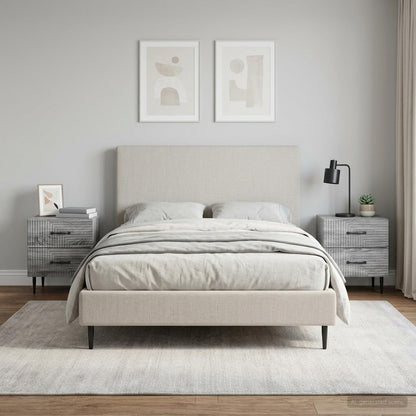 Bedside Cabinet 2 pcs Grey Sonoma 43 x 34.5 x 47.5 cm