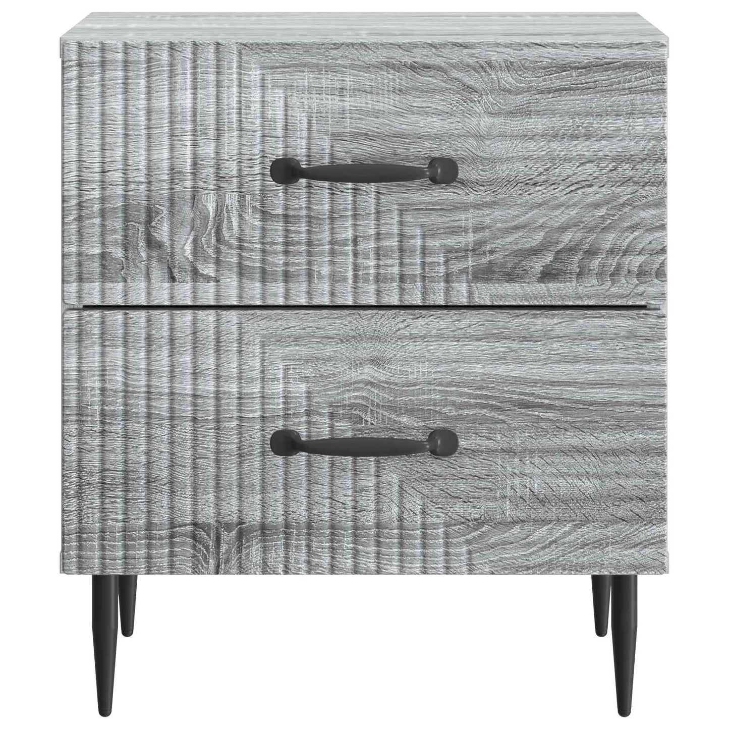 Bedside Cabinet 2 pcs Grey Sonoma 43 x 34.5 x 47.5 cm