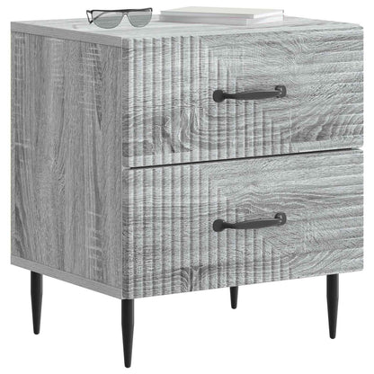 Bedside Cabinet 2 pcs Grey Sonoma 43 x 34.5 x 47.5 cm