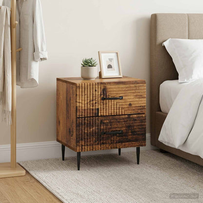Bedside Cabinet 2 pcs Old Wood 43 x 34.5 x 47.5 cm
