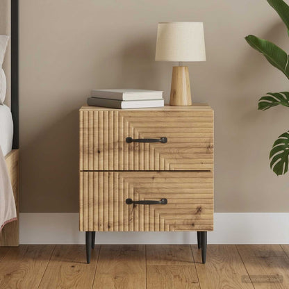 Bedside Cabinet Artisan Oak 43 x 34.5 x 47.5 cm Engineered Wood