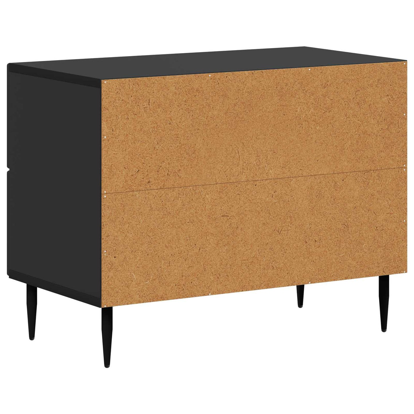 Bedside Cabinet Black 62 x 34.5 x 47.5 cm Engineered Wood