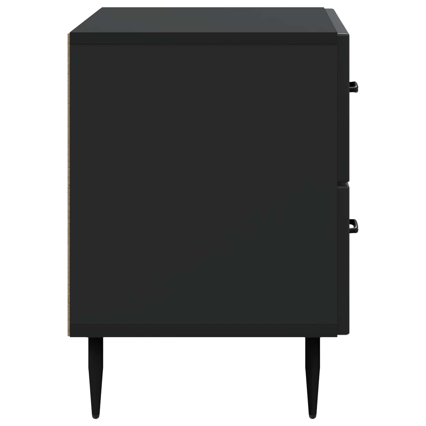 Bedside Cabinet Black 62 x 34.5 x 47.5 cm Engineered Wood