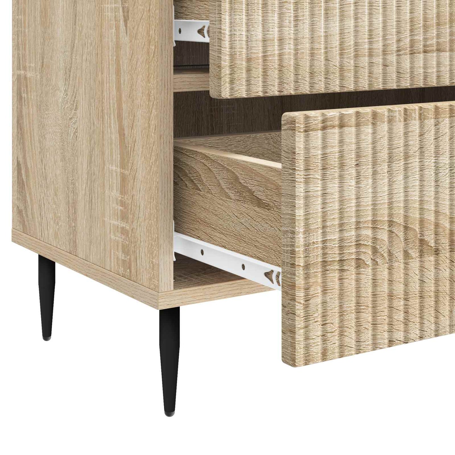 Bedside Cabinet Sonoma Oak 62 x 34.5 x 47.5 cm Engineered Wood