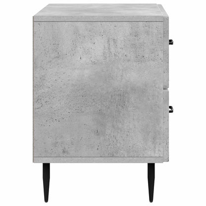 Bedside Cabinet with Drawer Concrete Grey 62 x 34.5 x 47.5 cm