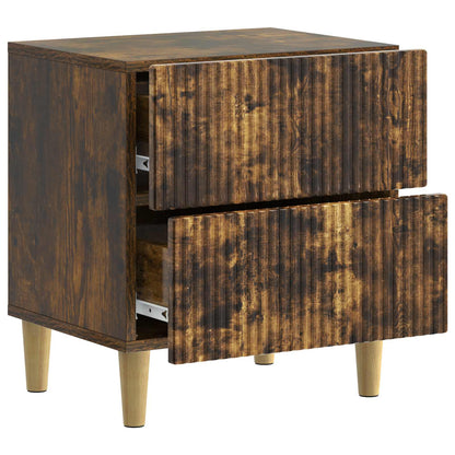 Bedside Cabinet Smoked Oak 62 x 34.5 x 47.5 cm Engineered Wood