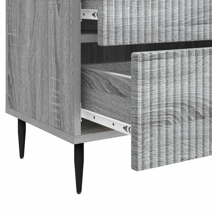 Bedside Cabinet Grey Sonoma 62 x 34.5 x 47.5 cm Engineered Wood