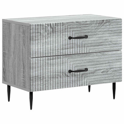 Bedside Cabinet Grey Sonoma 62 x 34.5 x 47.5 cm Engineered Wood