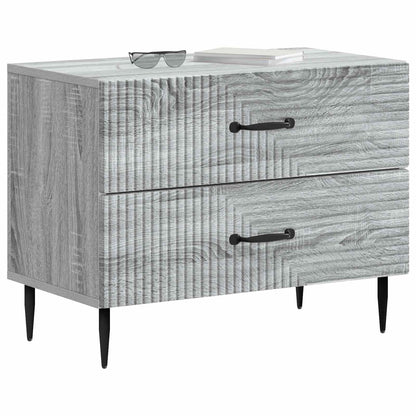 Bedside Cabinet Grey Sonoma 62 x 34.5 x 47.5 cm Engineered Wood