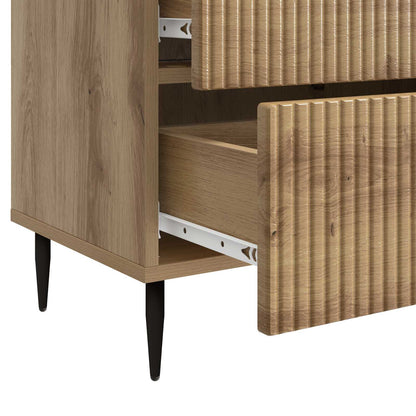 Bedside Cabinet Artisan Oak 62 x 34.5 x 47.5 cm Engineered Wood