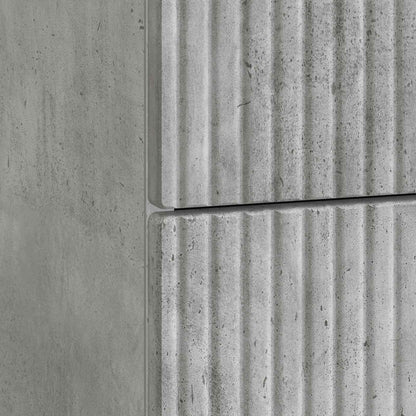 Bedside Cabinet Concrete Grey 43 x 41 x 66.5 cm Engineered Wood
