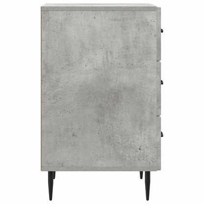 Bedside Cabinet Concrete Grey 43 x 41 x 66.5 cm Engineered Wood