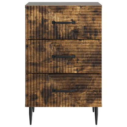 Bedside Cabinet Smoked Oak 43 x 41 x 66.5 cm Engineered Wood