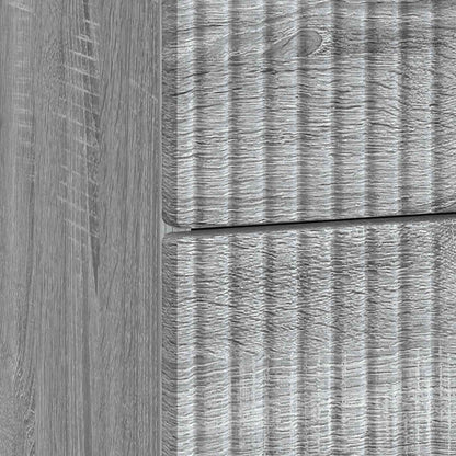 Bedside Cabinet Grey Sonoma 43 x 41 x 66.5 cm Engineered Wood