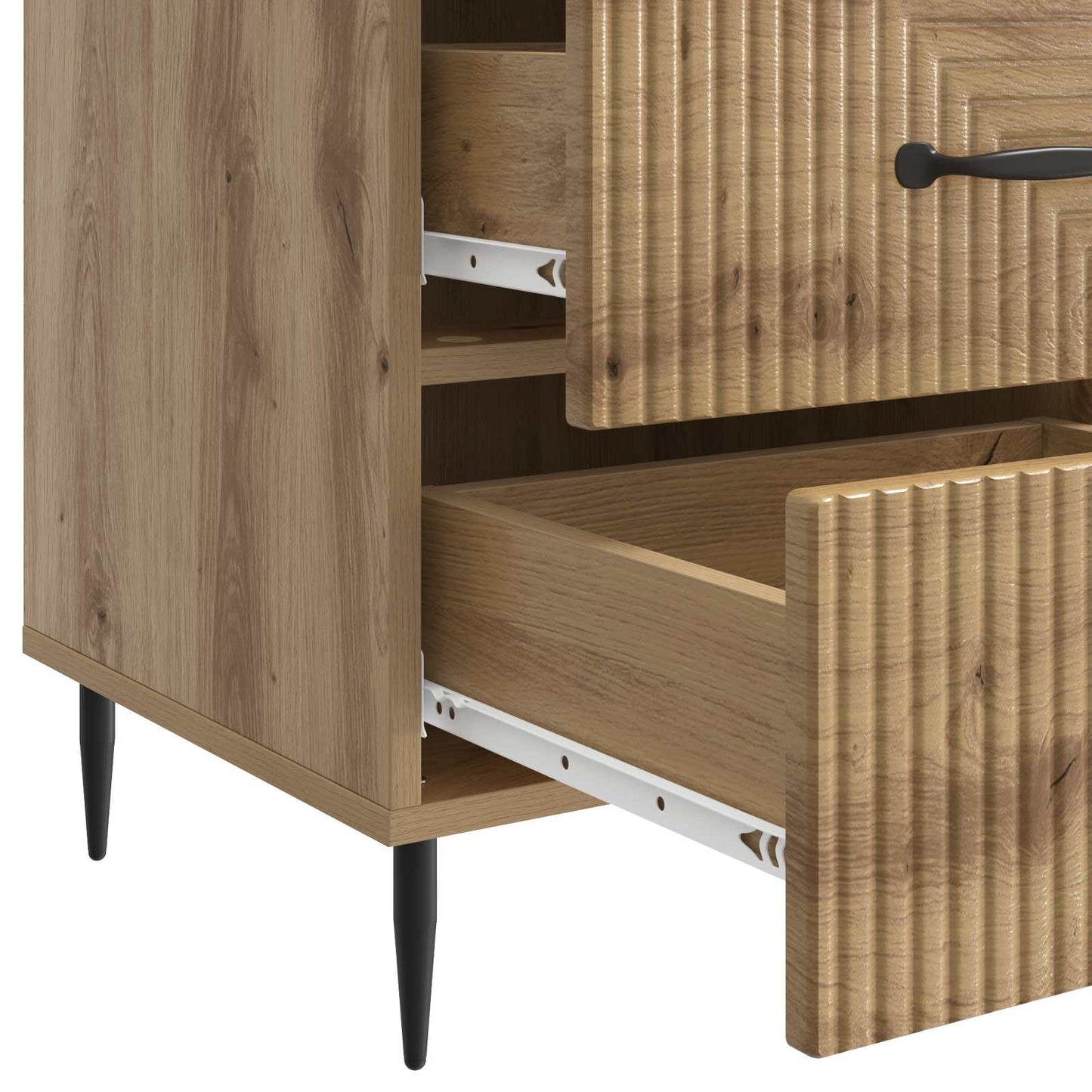 Bedside Cabinet Artisan Oak 43 x 41 x 66.5 cm Engineered Wood