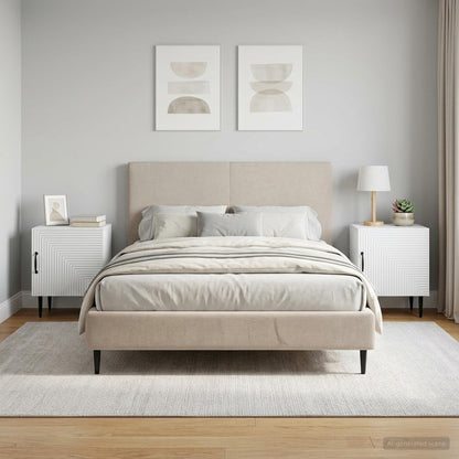 Bedside Cabinet 2 pcs White 43 x 34.5 x 50 cm Engineered Wood