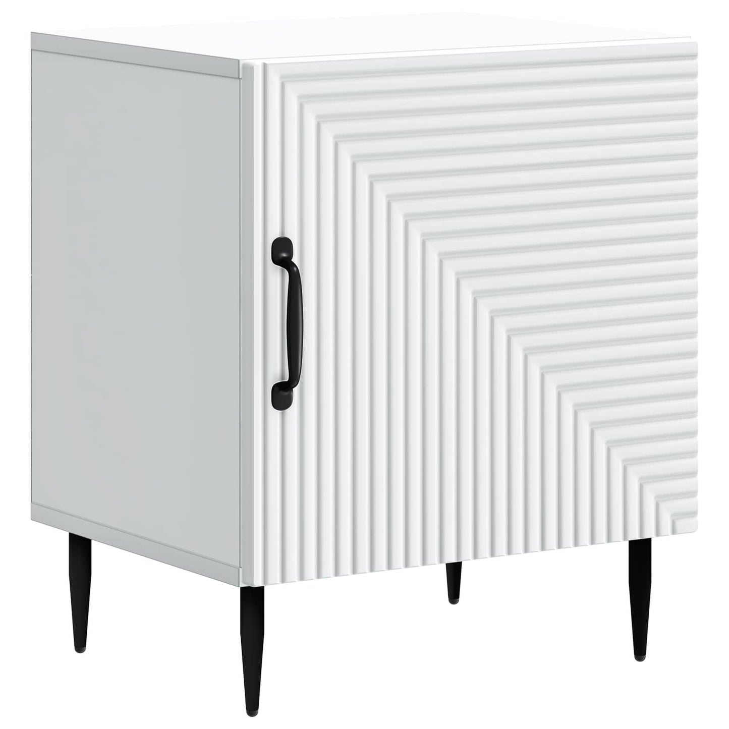 Bedside Cabinet 2 pcs White 43 x 34.5 x 50 cm Engineered Wood