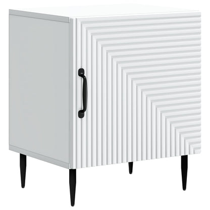 Bedside Cabinet 2 pcs White 43 x 34.5 x 50 cm Engineered Wood