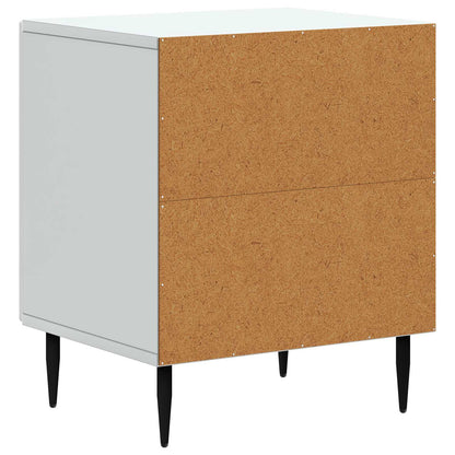 Bedside Cabinet 2 pcs White 43 x 34.5 x 50 cm Engineered Wood