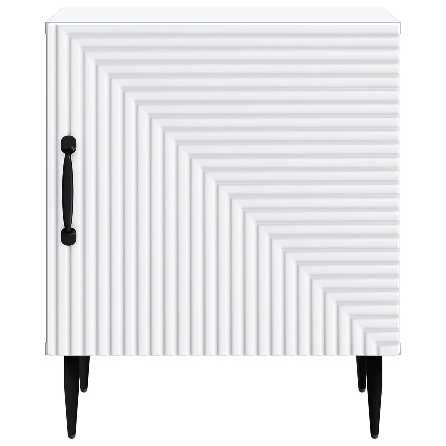 Bedside Cabinet 2 pcs White 43 x 34.5 x 50 cm Engineered Wood