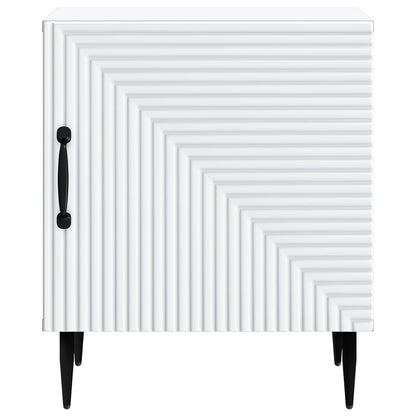 Bedside Cabinet 2 pcs White 43 x 34.5 x 50 cm Engineered Wood