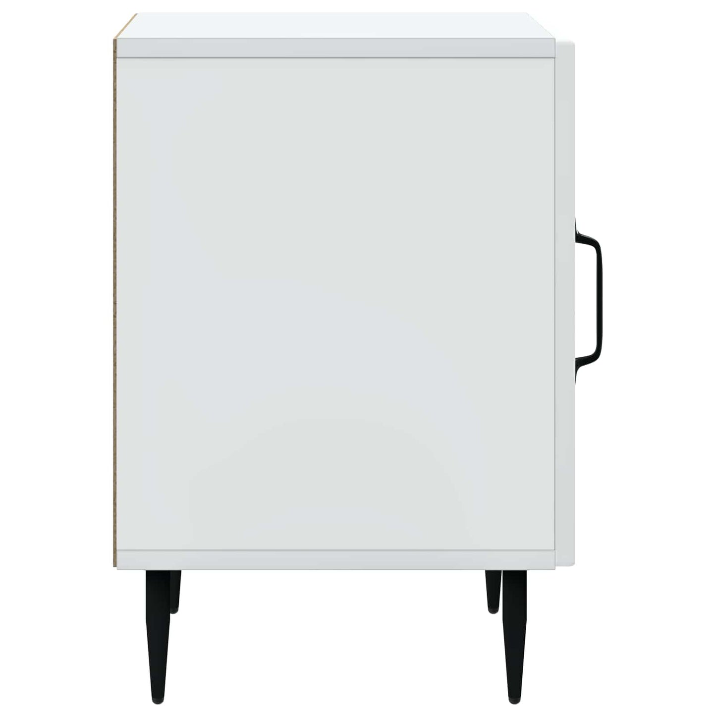 Bedside Cabinet 2 pcs White 43 x 34.5 x 50 cm Engineered Wood