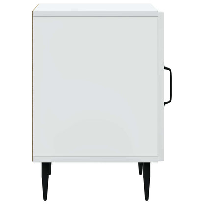 Bedside Cabinet 2 pcs White 43 x 34.5 x 50 cm Engineered Wood