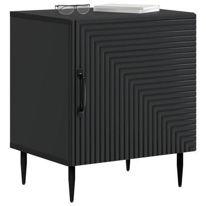 Bedside Cabinet Black 43 x 34.5 x 50 cm Engineered Wood