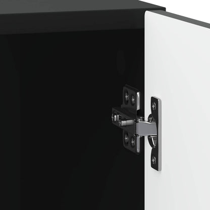 Bedside Cabinet 2 pcs Black 43 x 34.5 x 50 cm Engineered Wood