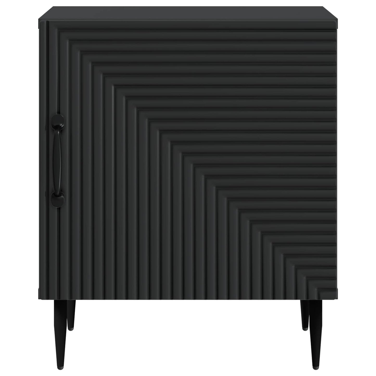 Bedside Cabinet 2 pcs Black 43 x 34.5 x 50 cm Engineered Wood