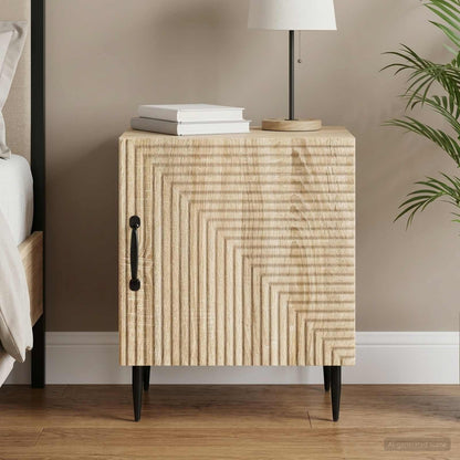 Bedside Cabinet Sonoma Oak 43 x 34.5 x 50 cm Engineered Wood