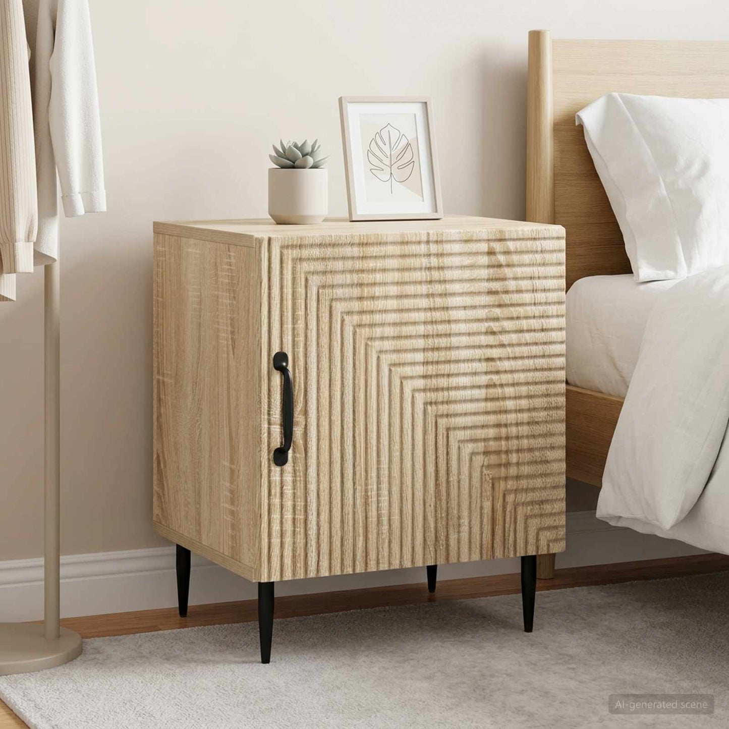 Bedside Cabinet 2 pcs Sonoma Oak 43 x 34.5 x 50 cm