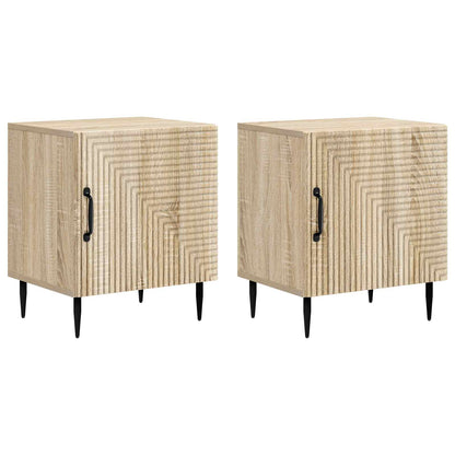Bedside Cabinet 2 pcs Sonoma Oak 43 x 34.5 x 50 cm