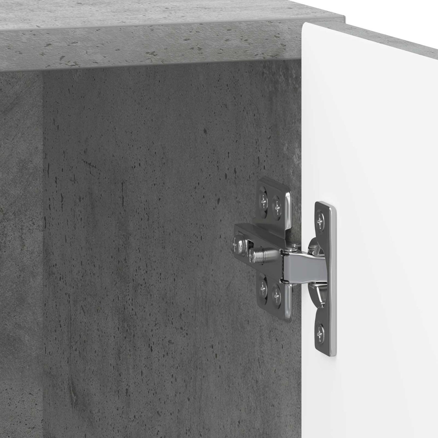 Bedside Cabinet Concrete Grey 43 x 34.5 x 50 cm Engineered Wood