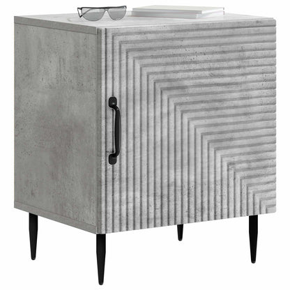 Bedside Cabinet Concrete Grey 43 x 34.5 x 50 cm Engineered Wood