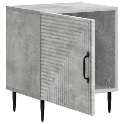 Bedside Cabinet 2 pcs Concrete Grey 43 x 34.5 x 50 cm